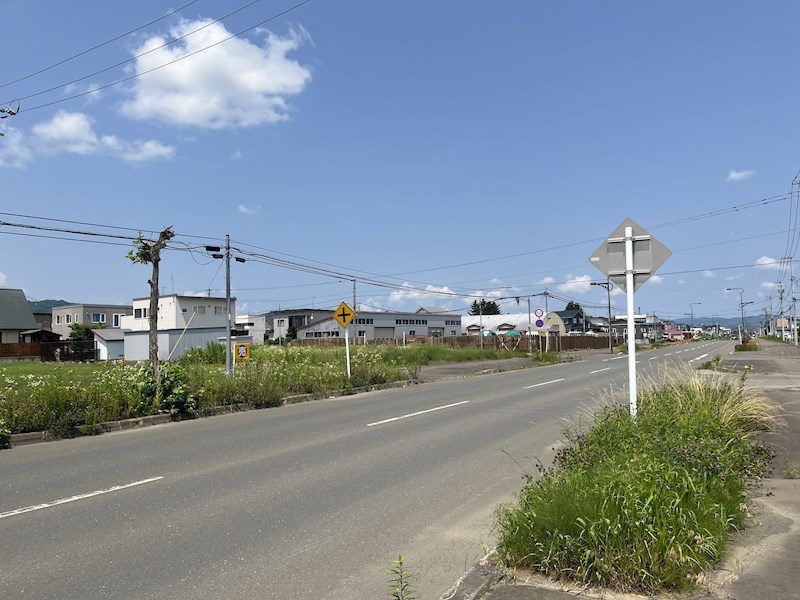 端野町三区３９０番　土地 現地写真（前面道路含む現地写真）
