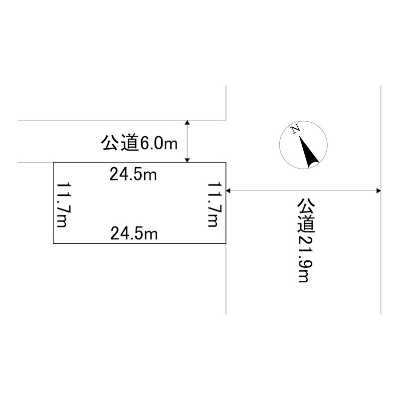 端野町三区４８０番３８　土地 間取図・土地図