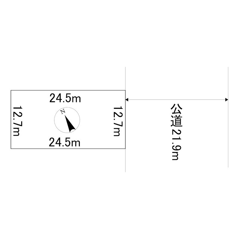 端野町三区４８０番４０　土地 間取図・土地図