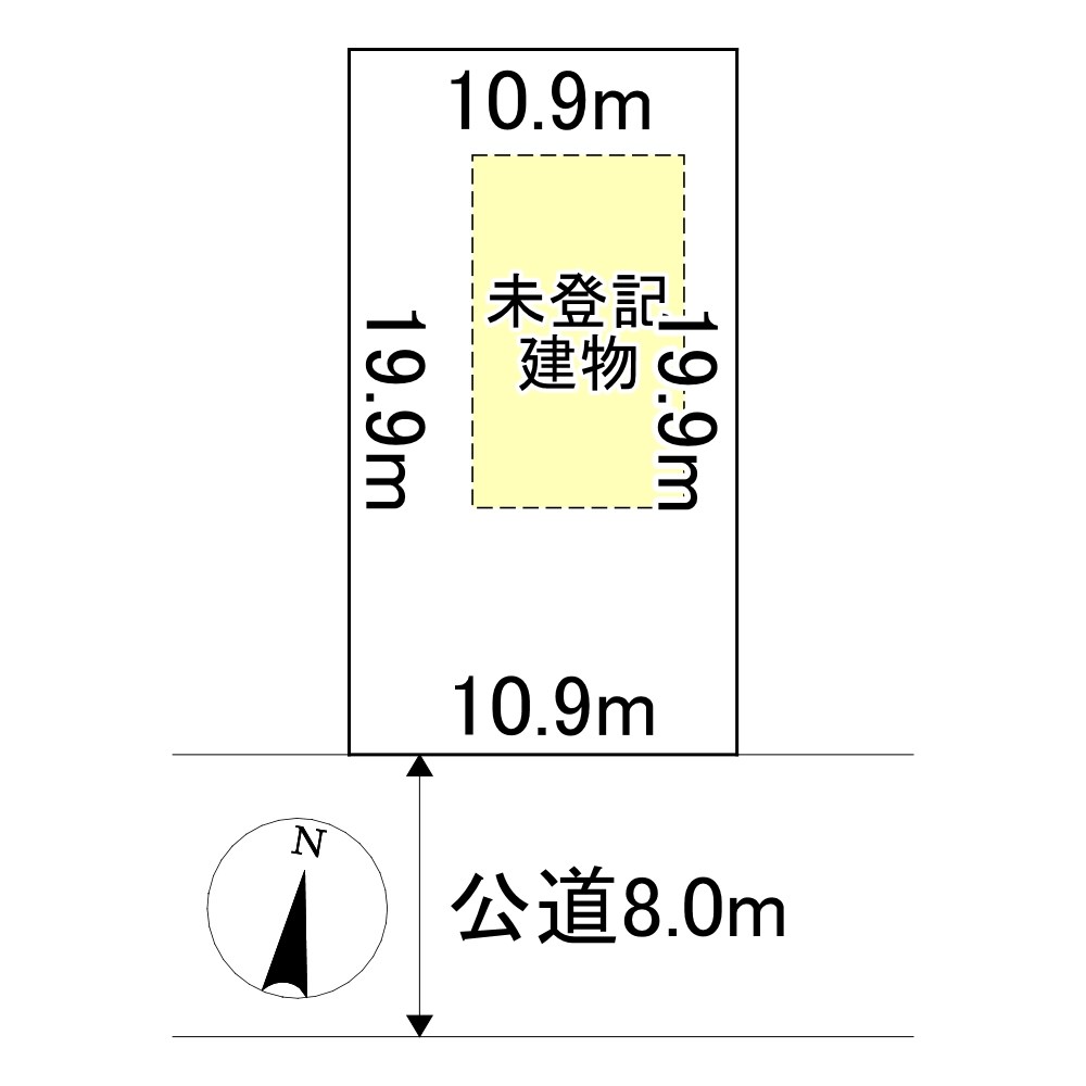 東相内町４８４番　土地 間取図・土地図