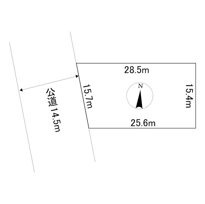 柏木１９７番　土地 間取図・土地図