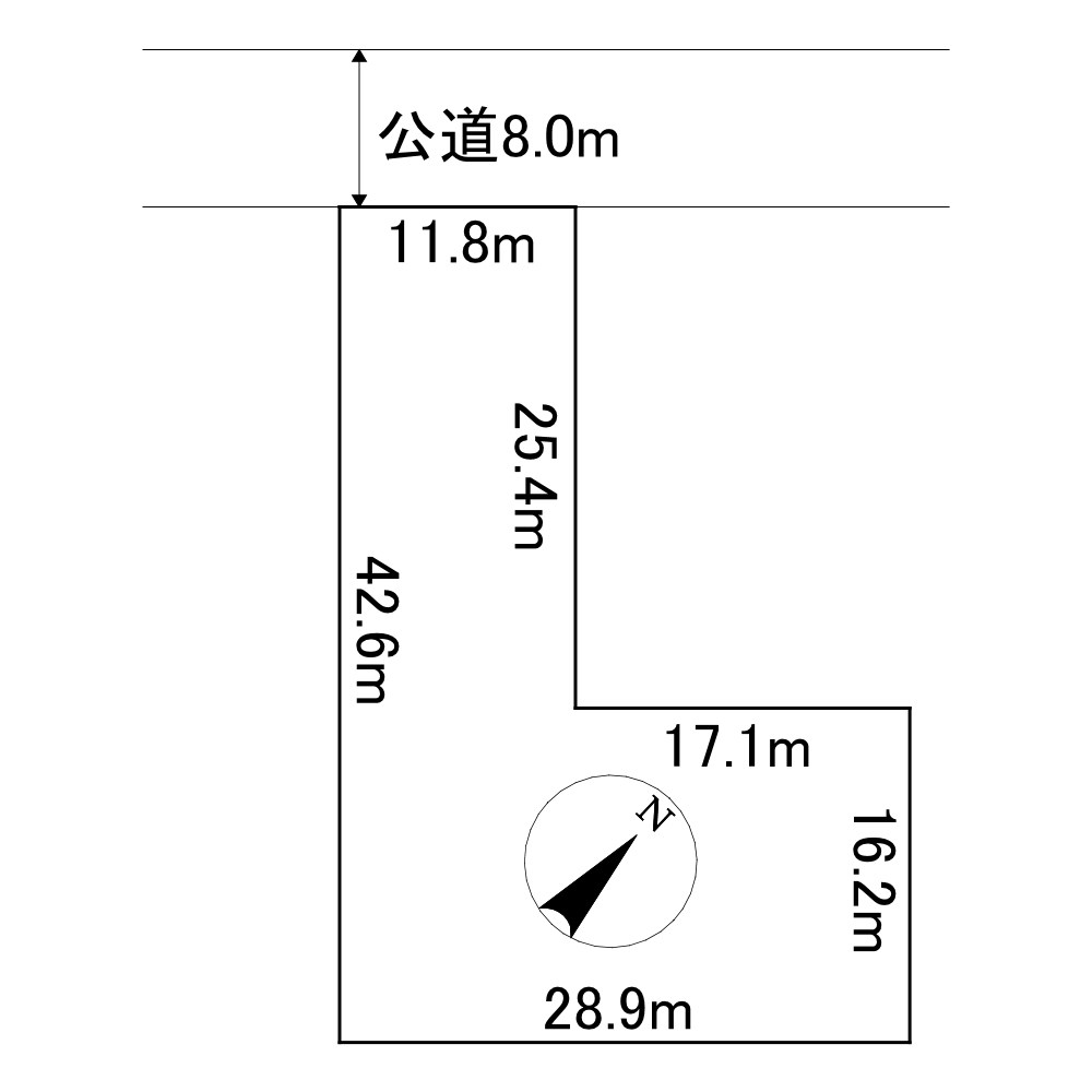 端野町三区３４７番　土地 間取図・土地図