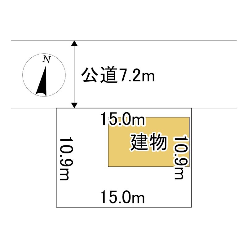 東三輪１丁目７８番　戸建て 間取図・土地図