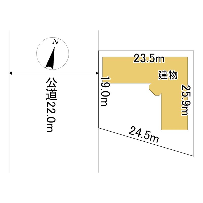 常盤町１丁目１番　共同住宅 間取図・土地図