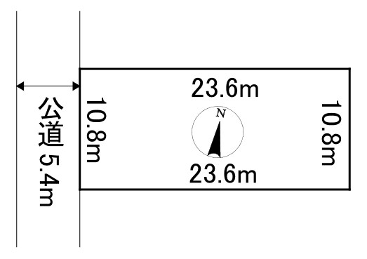 訓子府町末広町１９番　土地 間取図・土地図