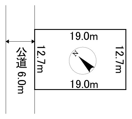 山下町４丁目２番　土地 間取図・土地図