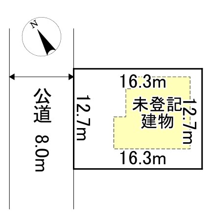 小泉６７５番　戸建て　A 間取図・土地図
