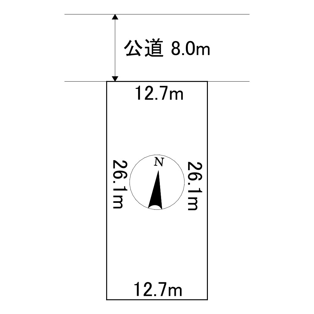 西三輪３丁目７５２番　土地 間取図・土地図