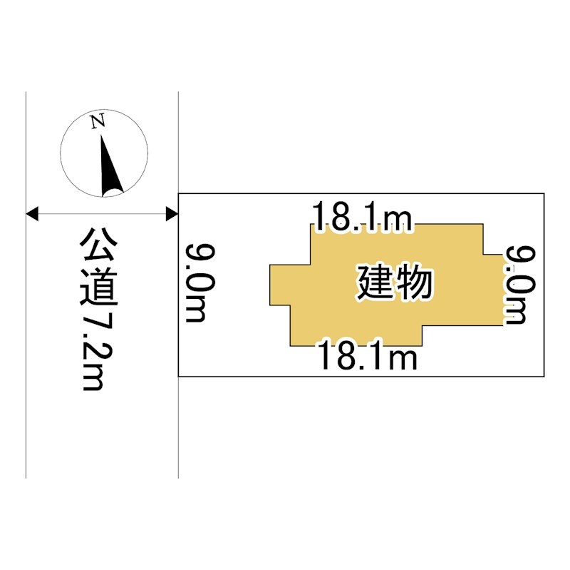 美幌町字美芳６番　戸建て 間取図・土地図