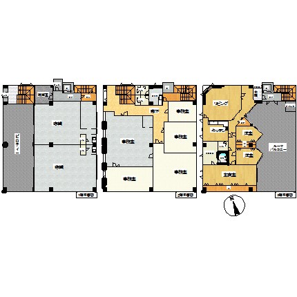 美幌町字新町１丁目３番　店舗 間取図・土地図