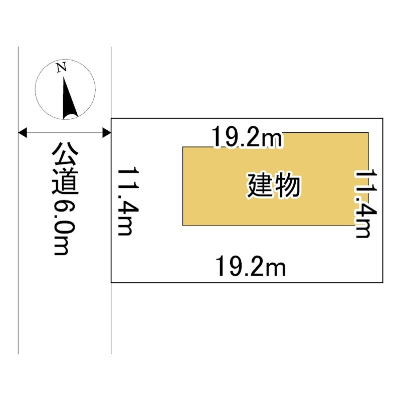 美幌町字元町２番　戸建て 間取図・土地図