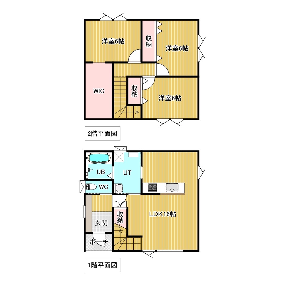 美幌町字青山北６番　戸建て　Ｂ 間取図・土地図