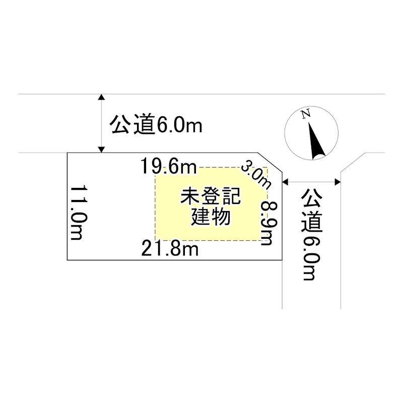 美幌町字鳥里１丁目４番　戸建て 間取図・土地図