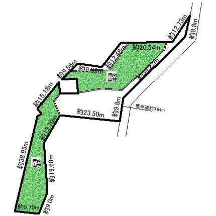 美幌町字青山北９番　戸建て 間取図・土地図
