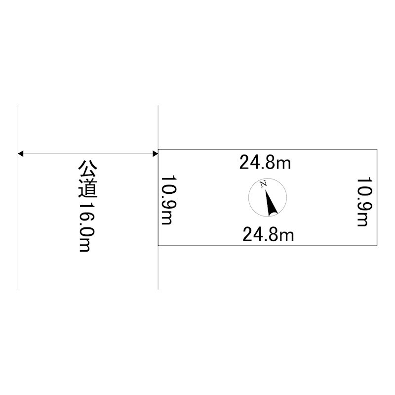 美幌町字仲町１丁目１４３番　土地 間取図・土地図