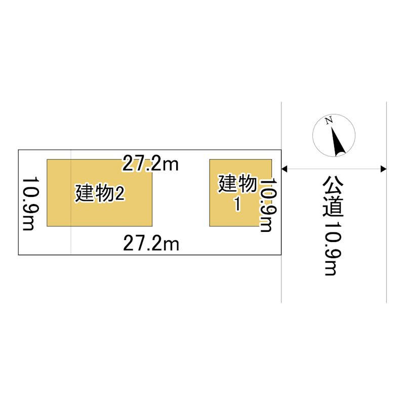 美幌町字東１条北１丁目２３番　土地 間取図・土地図