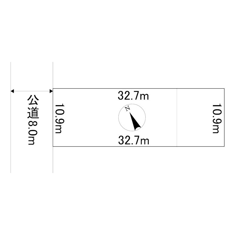 美幌町字東町２丁目１７番　土地 間取図・土地図