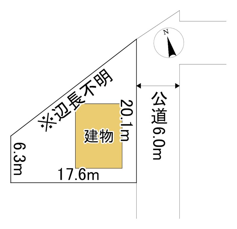 美幌町字仲町１丁目１４２番　土地 間取図・土地図