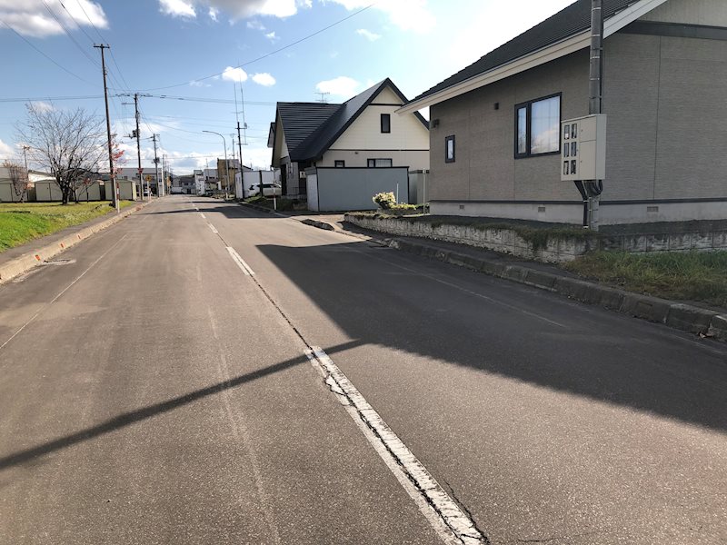 津別町字東２条１７番　土地 現地写真（前面道路含む現地写真）
