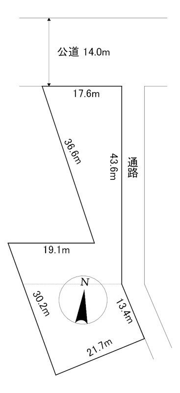 小清水町南町１丁目７７３番　土地 間取図・土地図