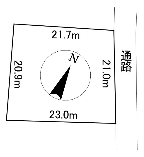 小清水町南町１丁目７７３番　土地 間取図・土地図