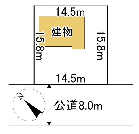 美幌町字稲美１０９番　土地 間取図・土地図