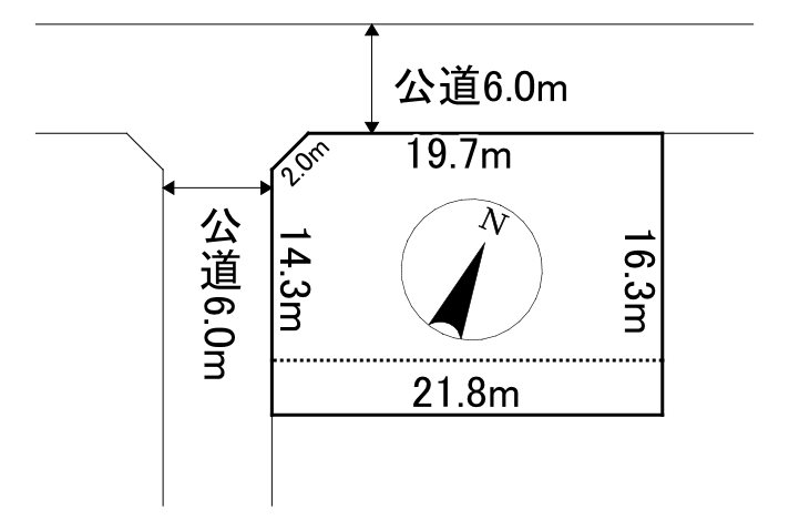 津別町字共和４０番　土地 間取図・土地図