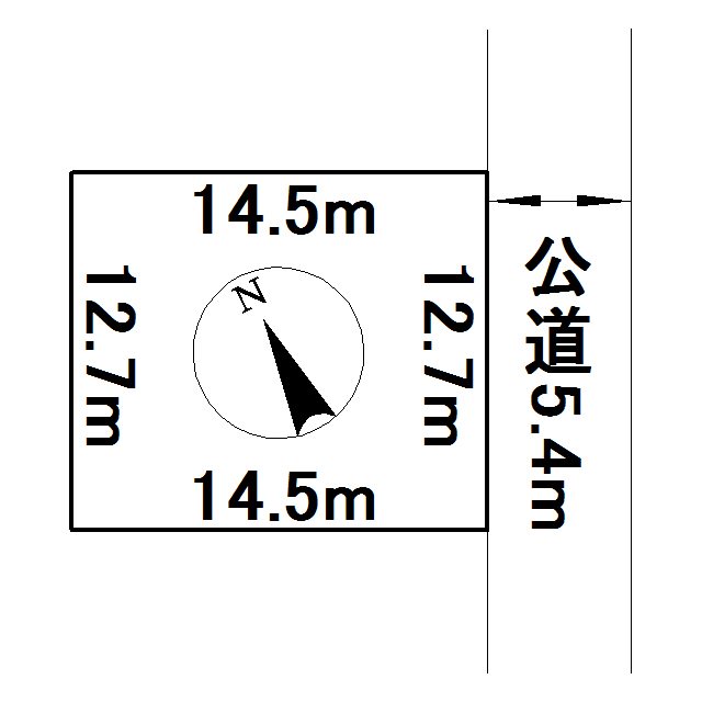 美幌町字東４条南４丁目１６番　土地 間取図・土地図