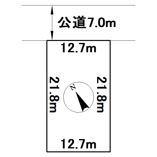 美幌町字新町１丁目６３番　土地 間取図・土地図