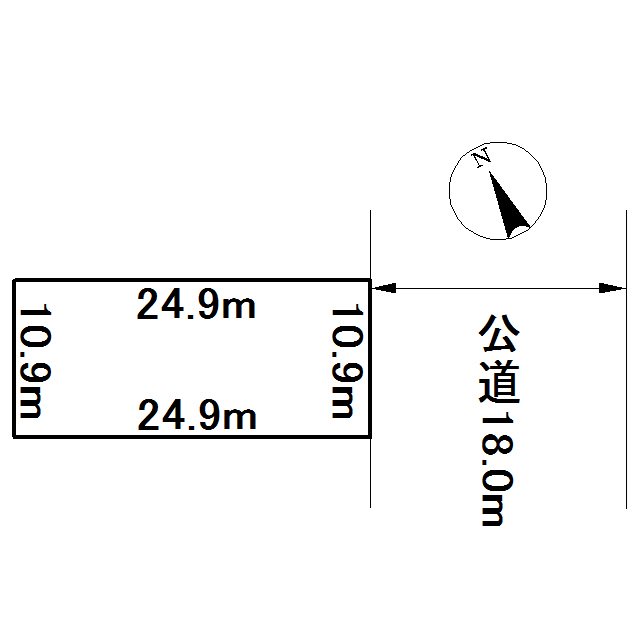 美幌町字西一条北３丁目４番　土地 間取図・土地図