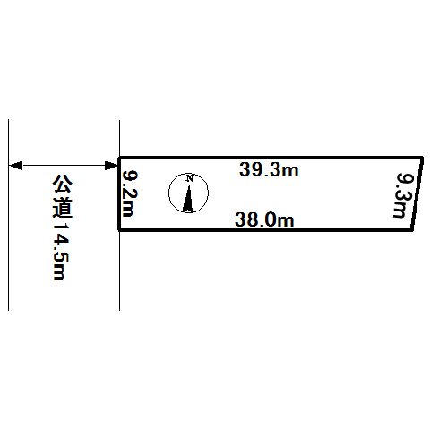 美幌町字仲町２丁目１番　土地 間取図・土地図