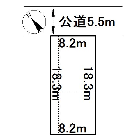 津別町字東３条１９番　土地 間取図・土地図