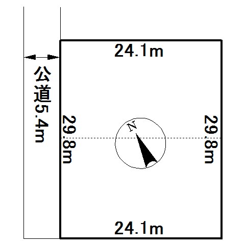 美幌町字東四条南４丁目１６番　土地 間取図・土地図