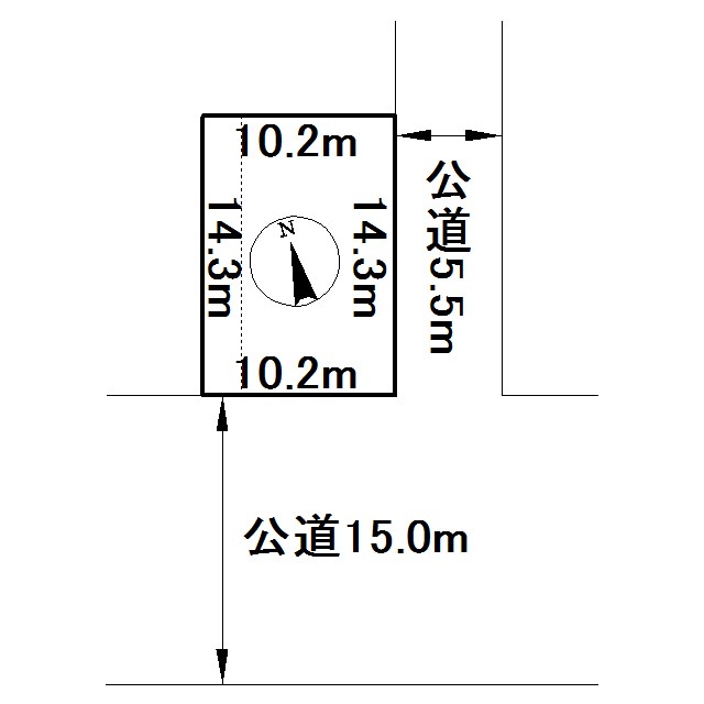美幌町字仲町１丁目１４１番　土地 間取図・土地図