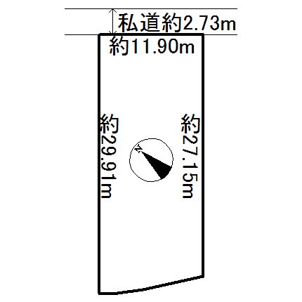 美幌町字元町３８番　土地 間取図・土地図