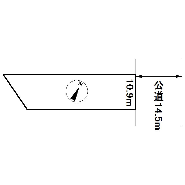 美幌町字新町３丁目７６番　土地 間取図・土地図