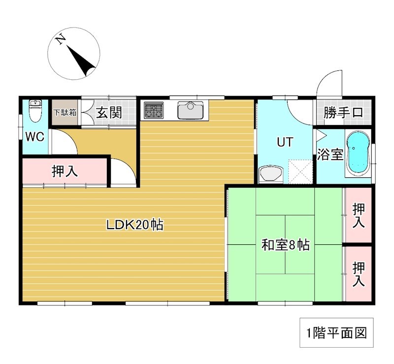 高栄西町７丁目９８番　戸建て 間取図・土地図