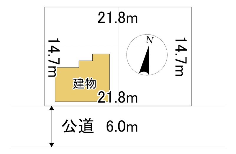 とん田東町５４１番　土地 間取図・土地図