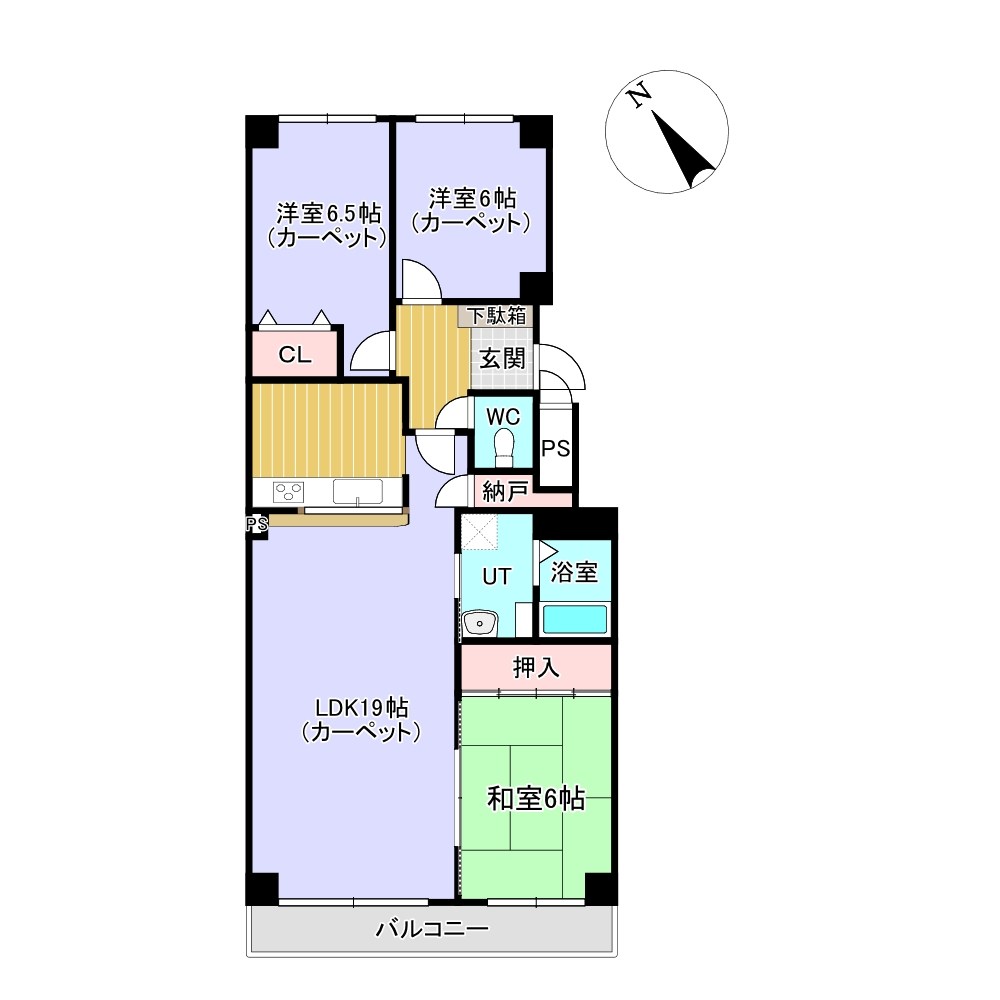 ロジェ山下通 間取図・土地図