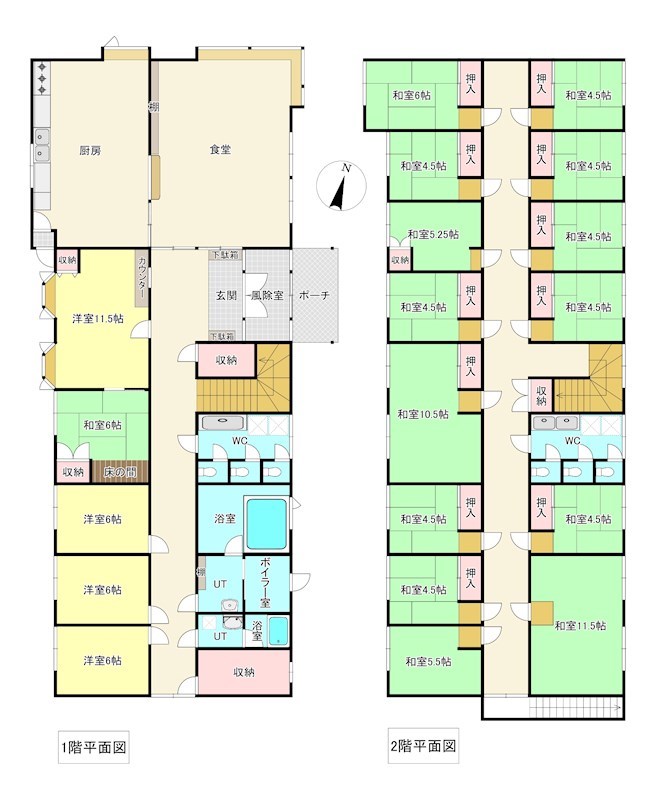 末広町３８７番　民宿跡 間取図・土地図