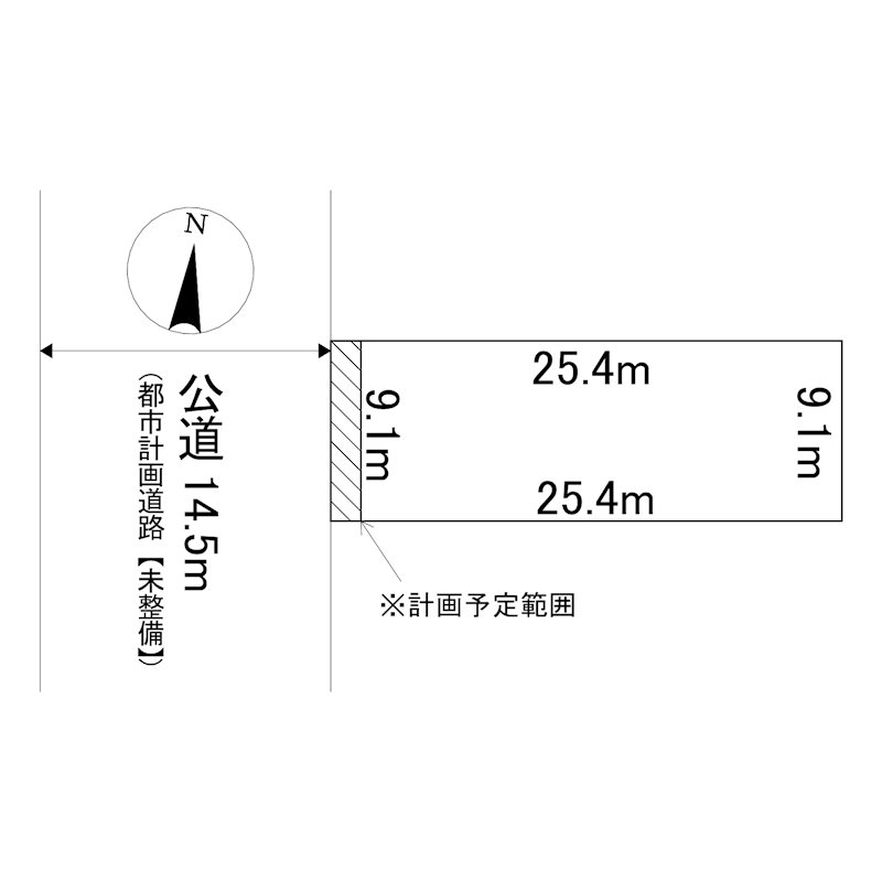美幌町字仲町１丁目２１番　土地 間取図・土地図