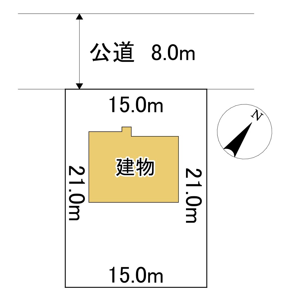 高栄西町５丁目９８番　戸建て 間取図・土地図