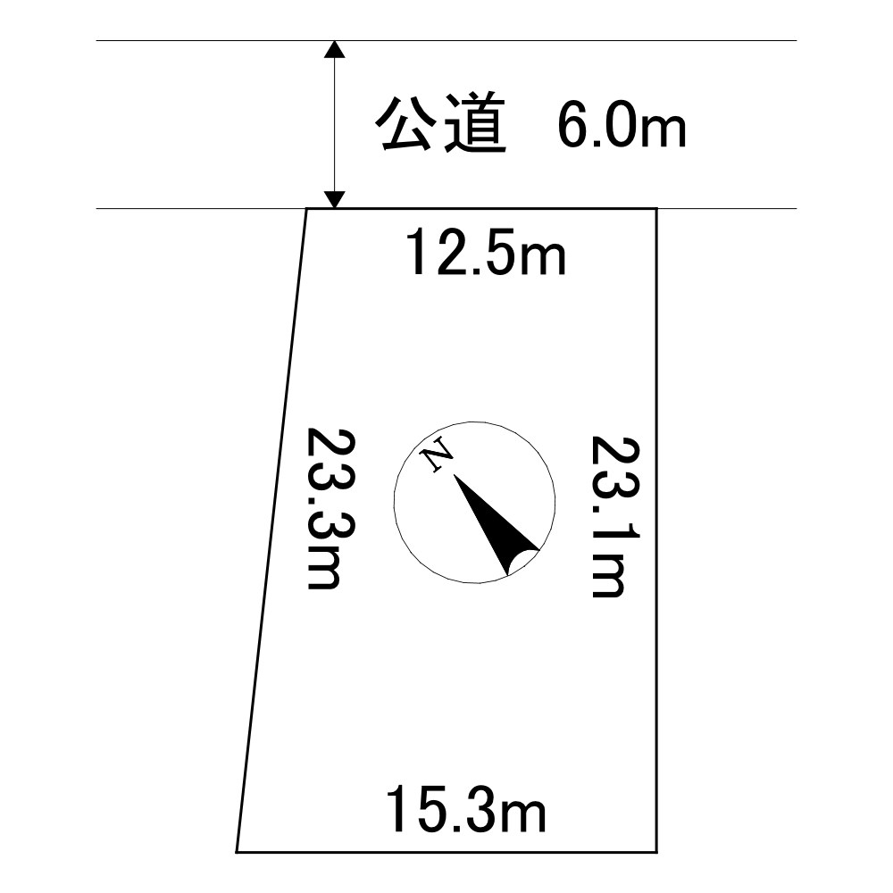 端野町三区４７７番　土地 間取図・土地図