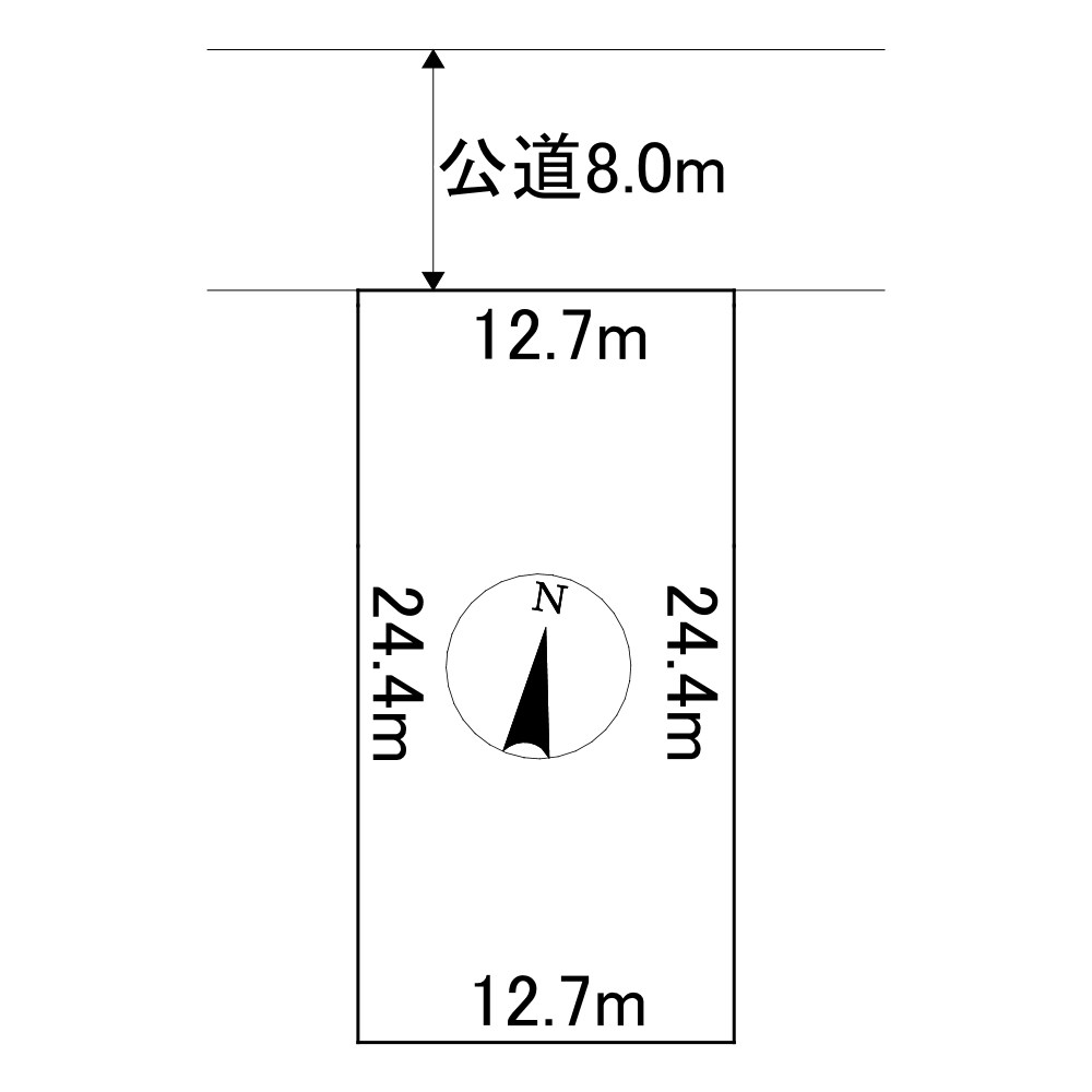 大正５８番　土地 間取図・土地図