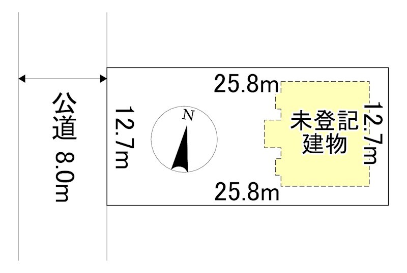 美芳町３丁目４番　共同住宅 間取図・土地図