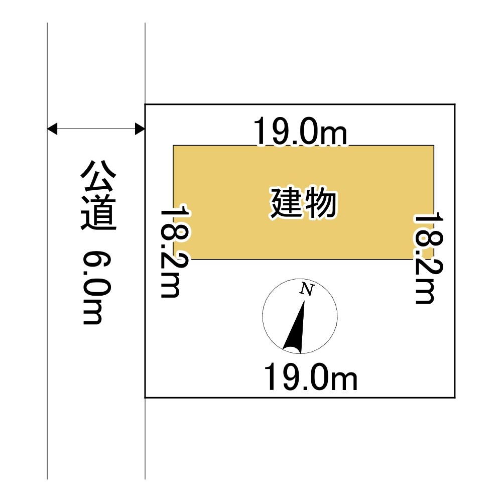美芳町１丁目４番　土地 間取図・土地図