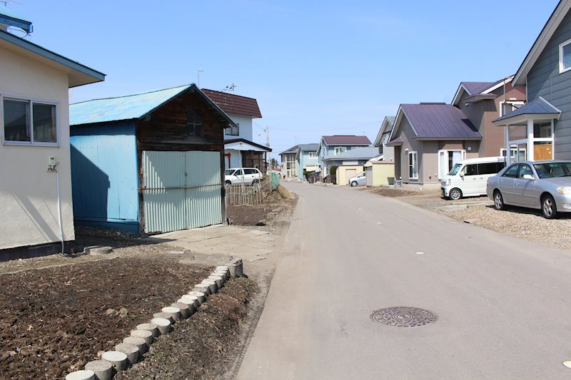 美幌町字栄町４丁目１１番　土地 現地写真（前面道路含む現地写真）