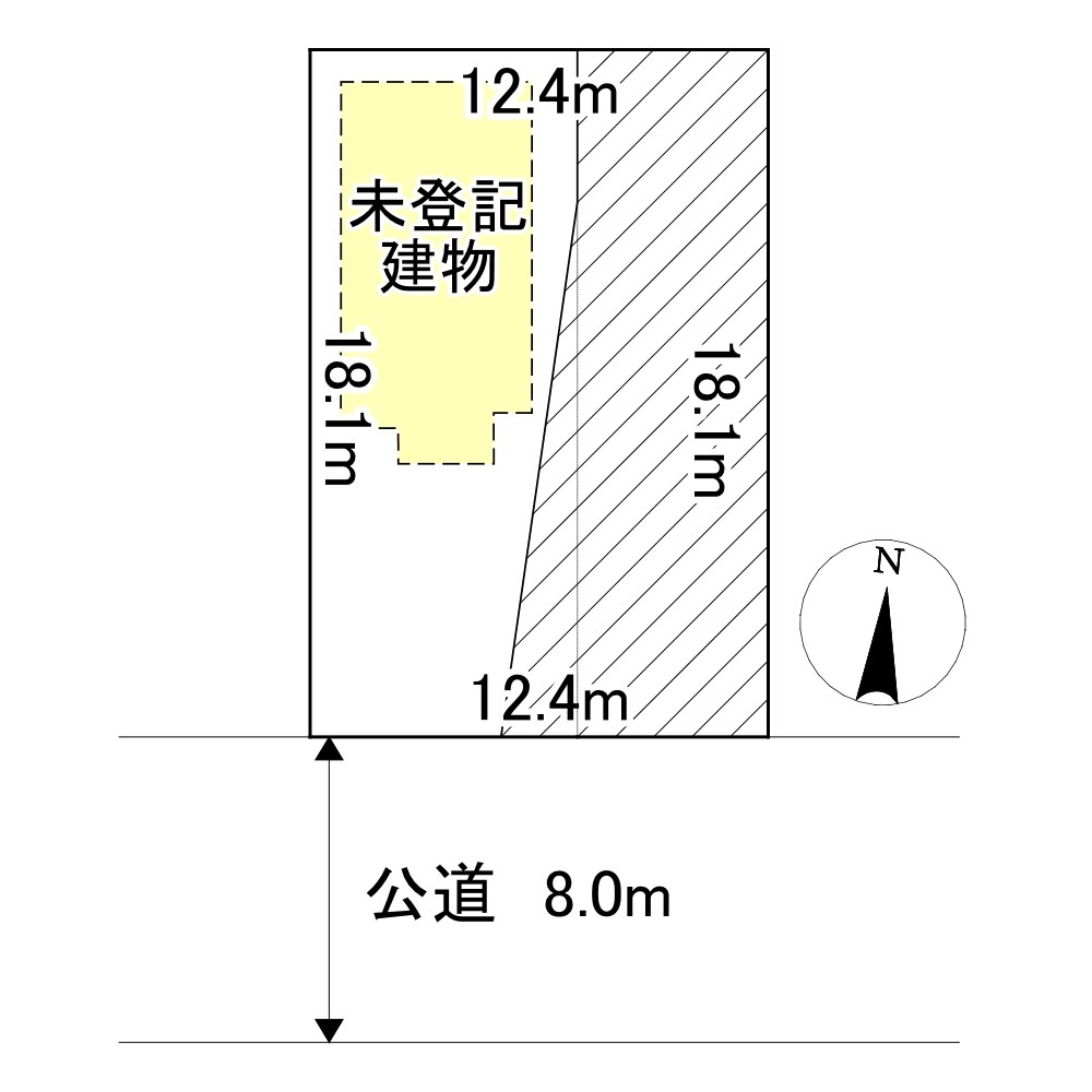 とん田西町２１７番　戸建て 間取図・土地図