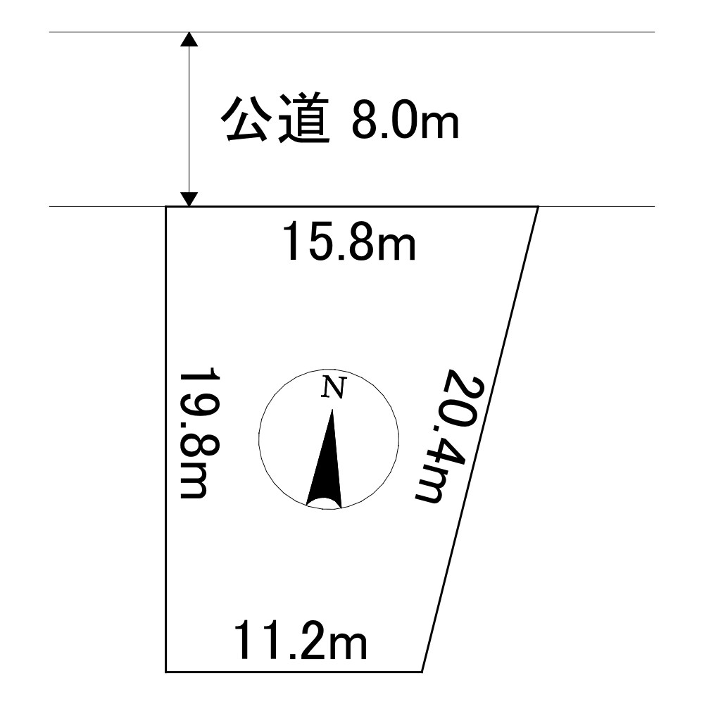 北光３２０番　土地 間取図・土地図