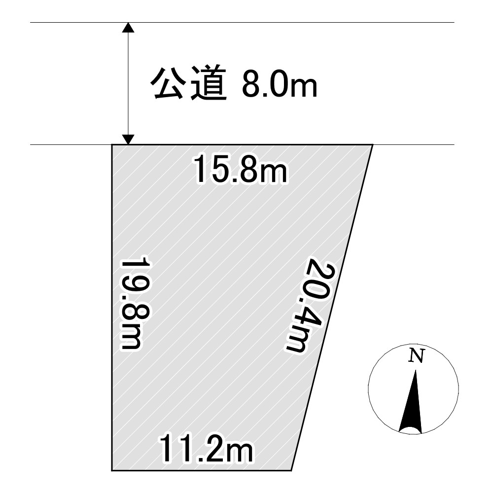 北光３２０番　土地 間取図・土地図